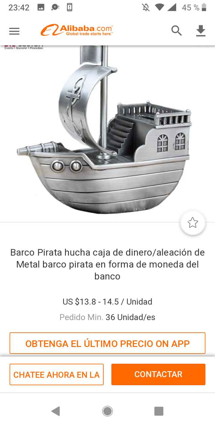 Ayuda, busco hucha en forma de barco de papel. 1