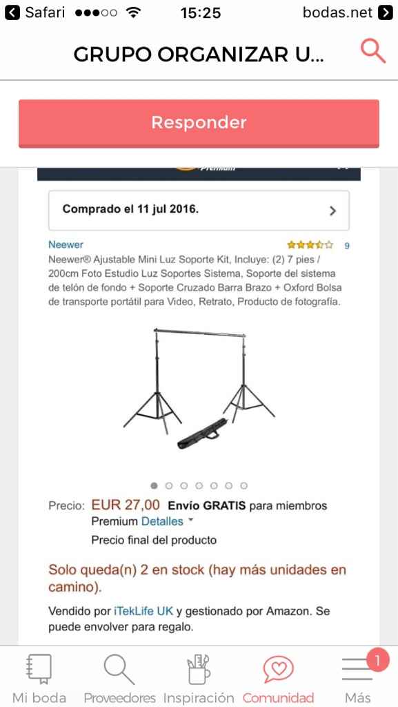 Soporte photocall amazon - 1