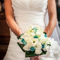 Ramo de rosas de madera