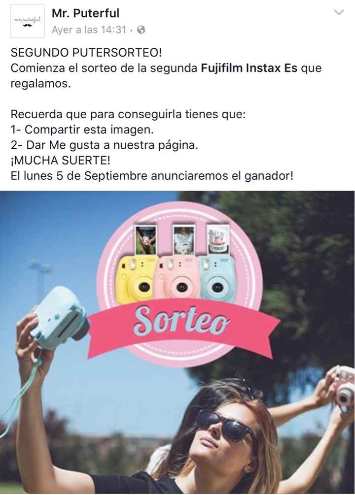 Sorteo cámara de fotos - 1