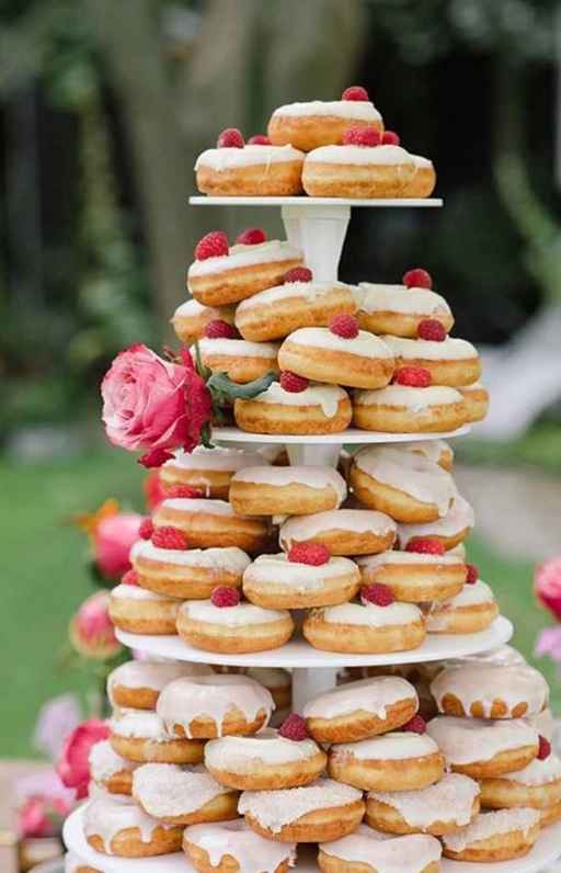 Tarta donuts