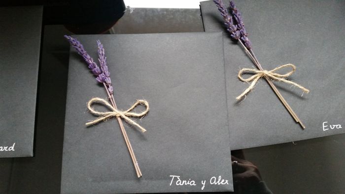Lavanda seca en las invitaciones, recomendaciones!! - 2