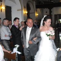 Entrando en la iglesia