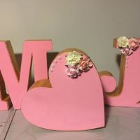 Estantería para arroz, letras decoradas y árbol huellas - 2