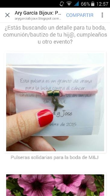 Pulseras solidarias - 1