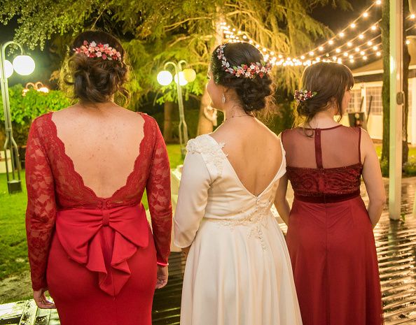 Las 3 inseparables el día de la boda!