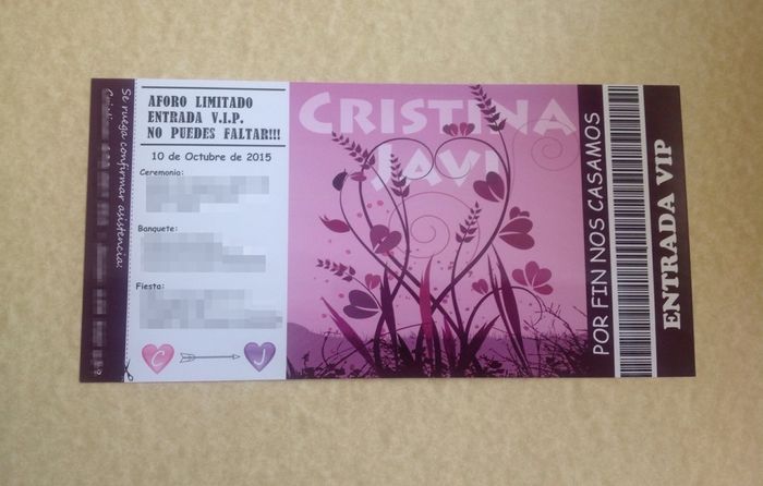Invitaciones de boda - 1