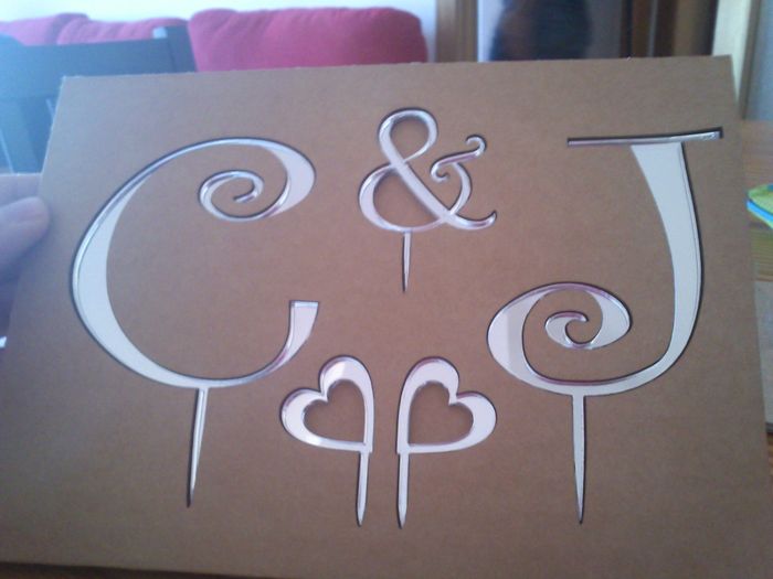 las letras de nuestra tarta!!! 