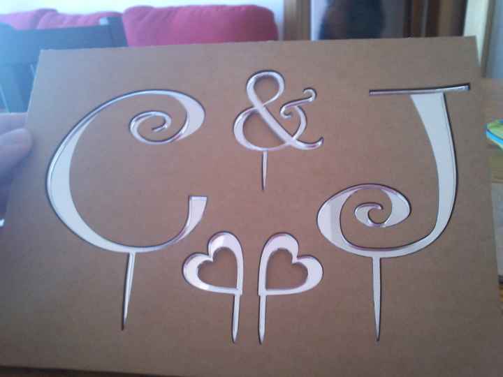 las letras de nuestra tarta!!! 