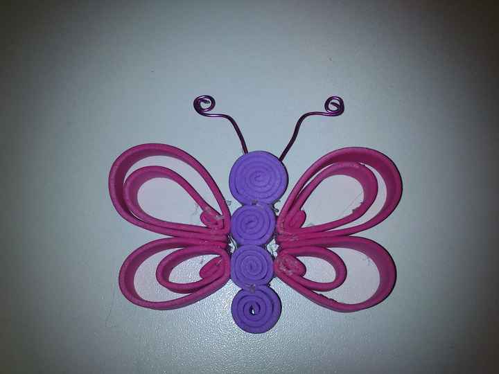 mariposa goma eva