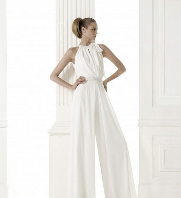 Traje de novia pantalon - 1