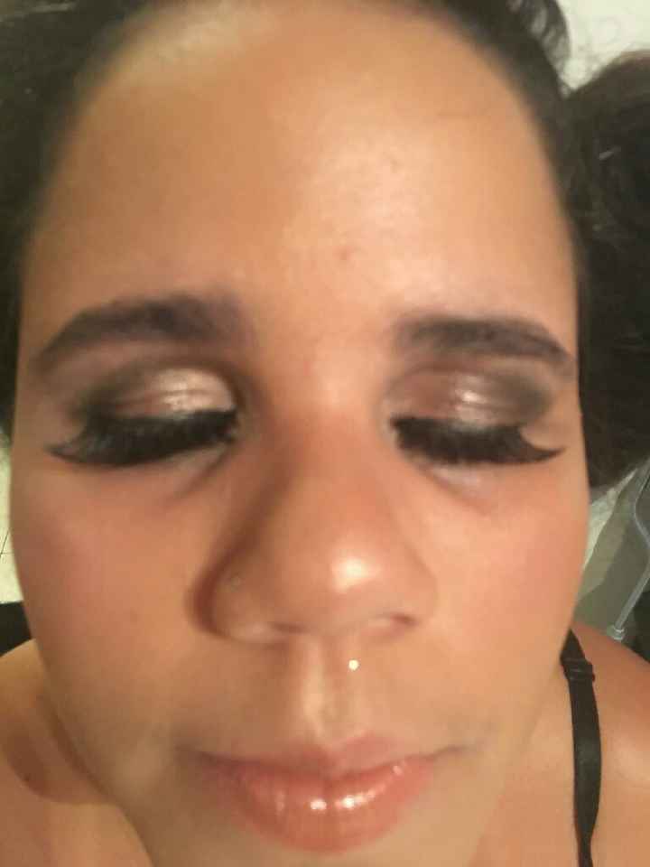 Prueba de peinado y maquillaje. - 1