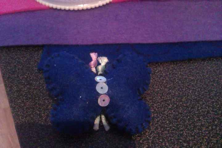 broche mariposa azul