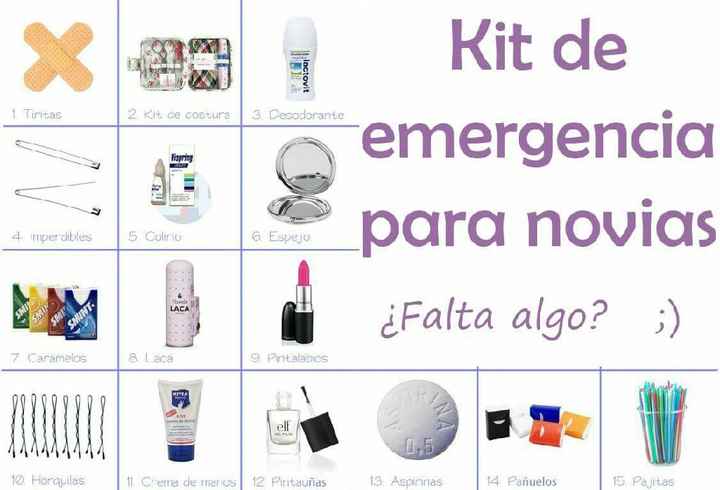 Kit de emergencias de novia - 1