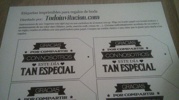 Sello personalizado y tarjetas para los detalles - 2