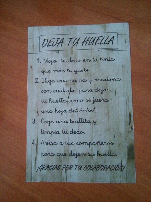 Texto arbol de huellas - 1