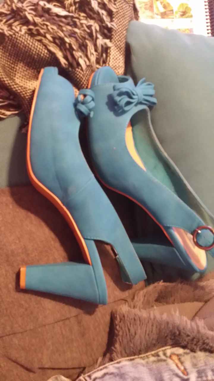 Comprar zapatos de novia azules - 1