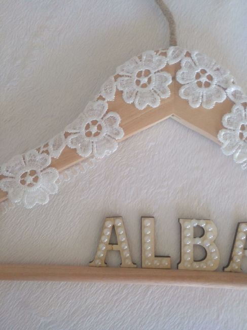 Mi percha de novia con mi nombre - 1
