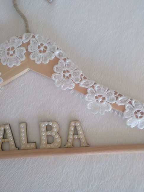 Mi percha de novia con mi nombre - 3
