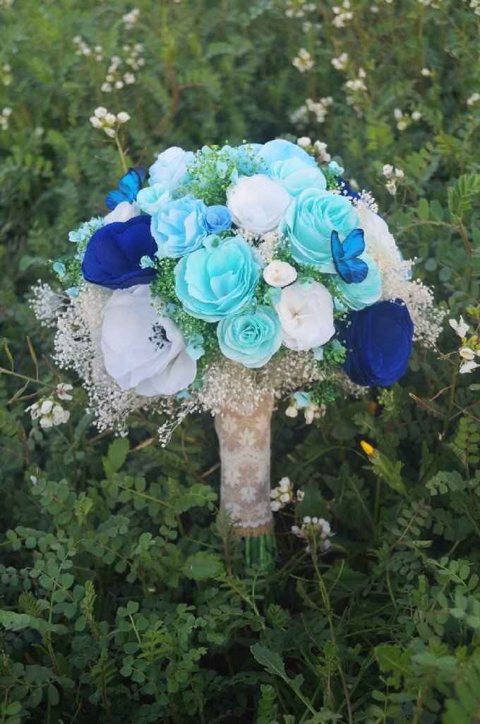 Ramo con azul y rosa. - 1