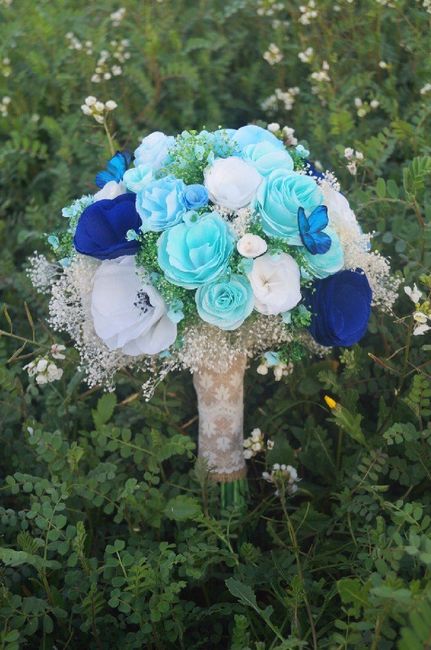 Ramo con azul y rosa. - 1
