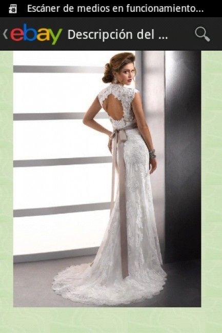 Vestidos de novia con espalda descubierta. - 1