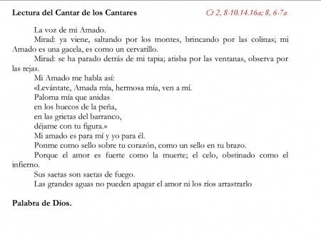 Lecturas de vuestra ceremonia religiosa - 2