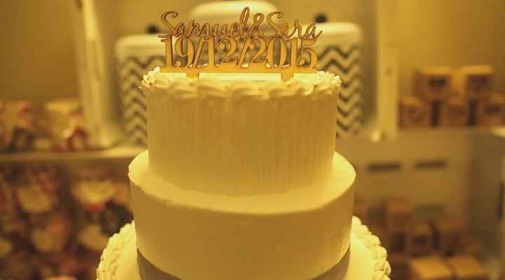 tarta con topper