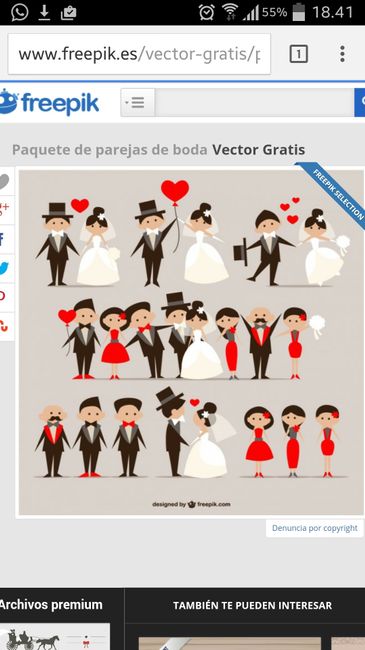 Dibujos de novias con damas de honor - 1