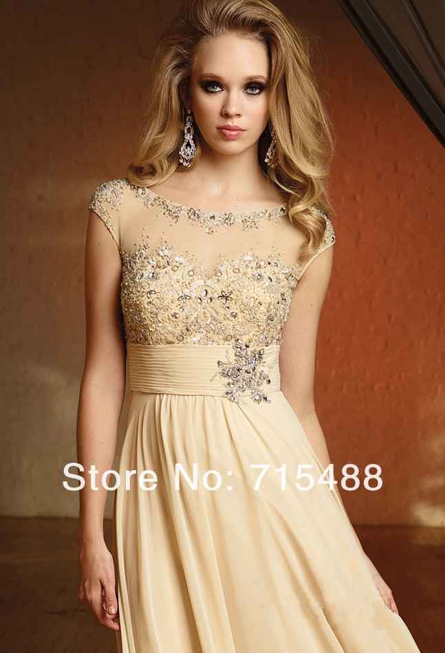 Vestido de mi suegra de color perla - 1