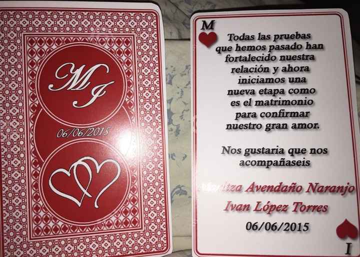 Nuestra invitación de boda - 1