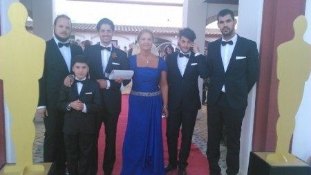 los acompañantes y la madrina