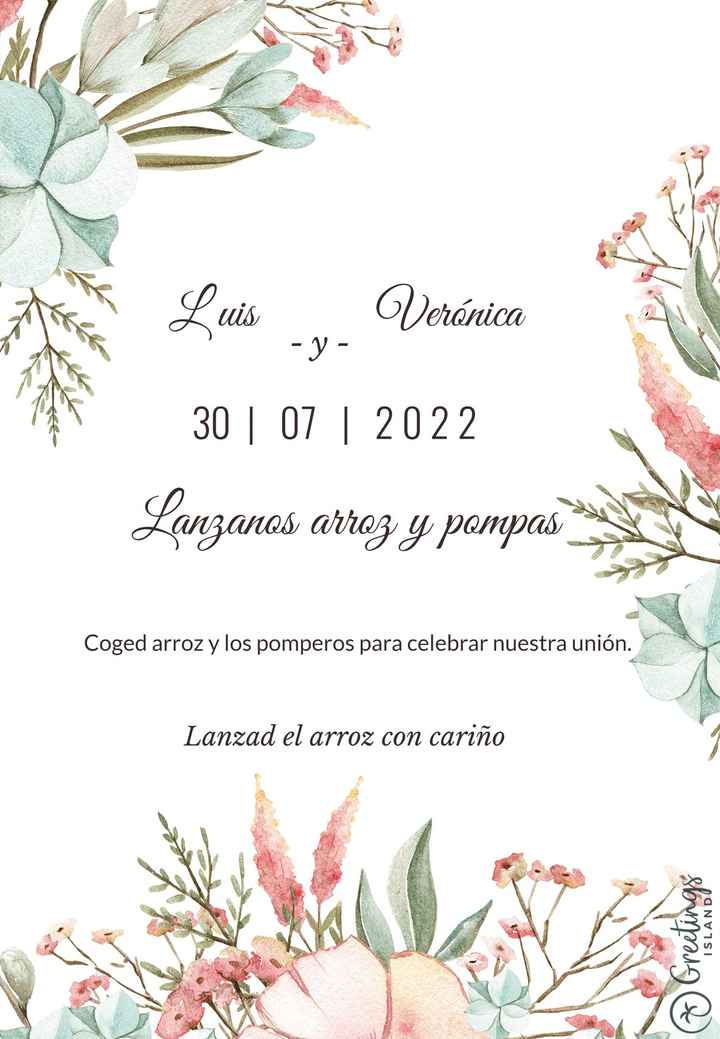 Mensajitos en la boda - 1