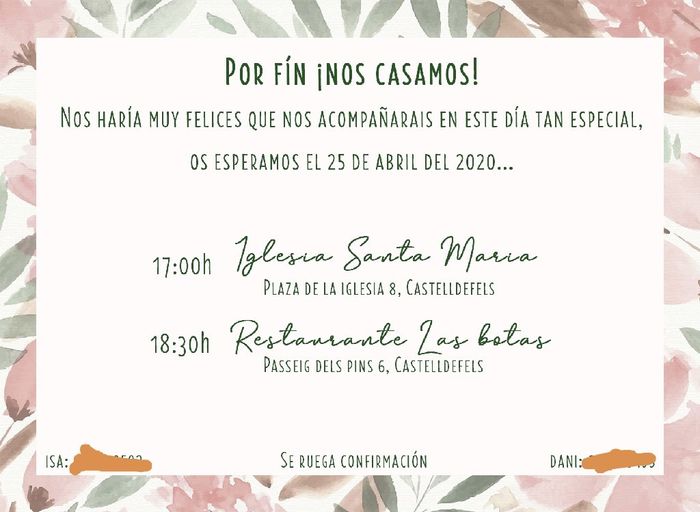 Nuestras invitaciones! - 1