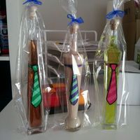 Como hacer corbatas para las botellas - 2