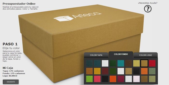 caja para invitacion
