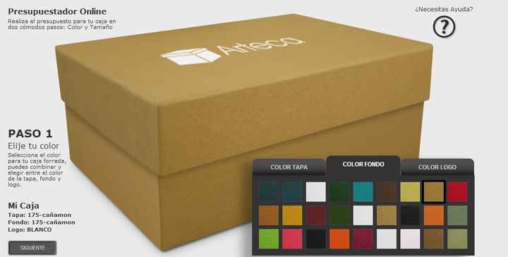 caja para invitacion