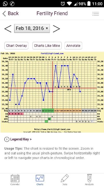 Decálogo de las gráficas de temperatura basal - 1