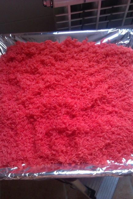 arroz teñido