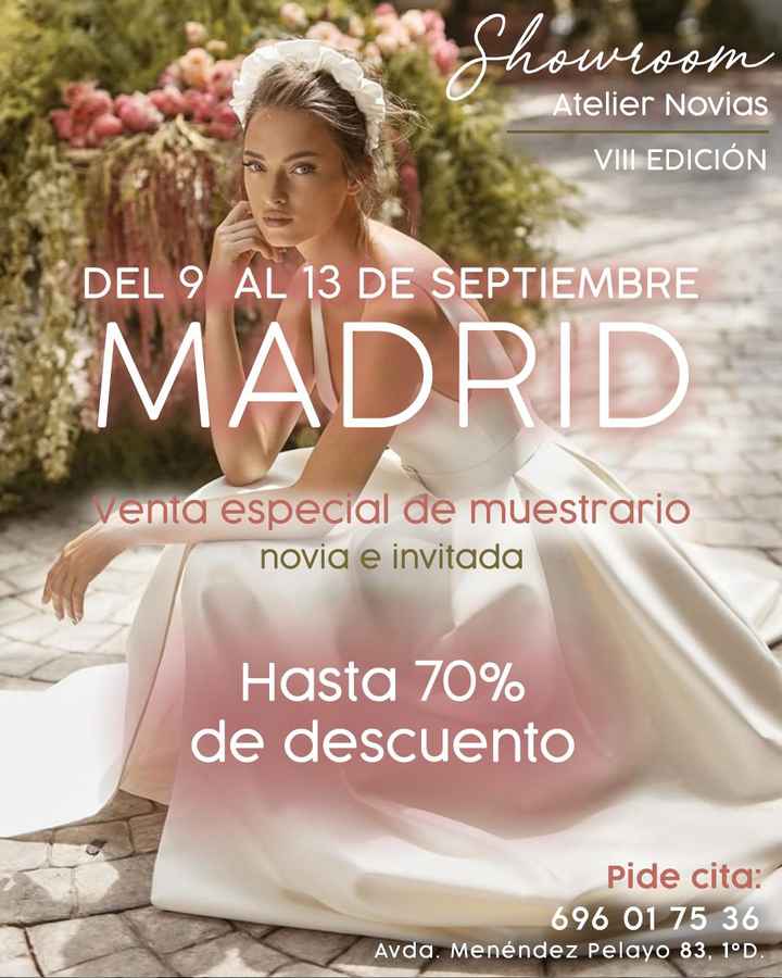 Showroom Atelier Novias: ¡hasta 70% de descuento! - 1