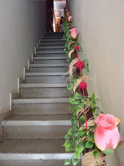 Escalera decorada