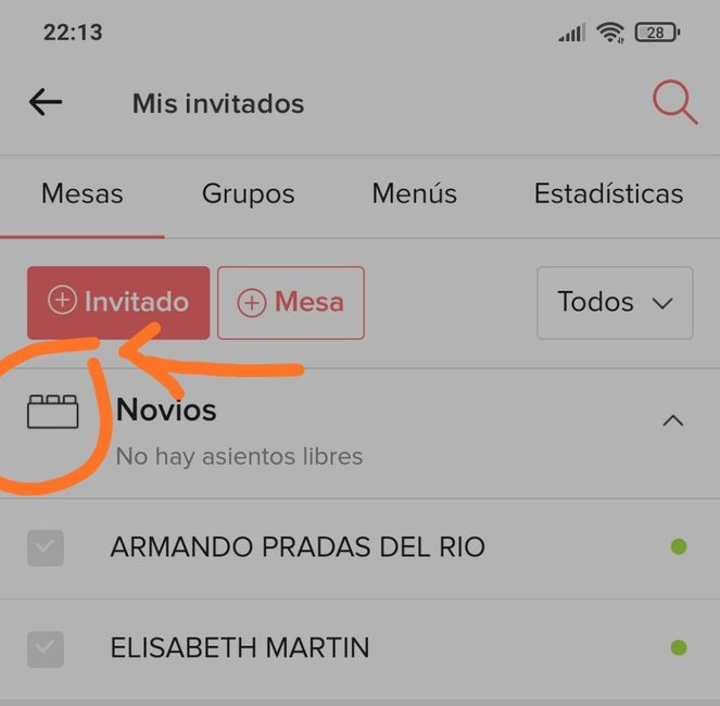 Lista de invitados - 1