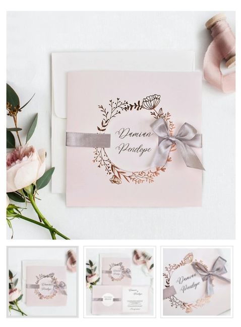 Invitaciones con lazo 16