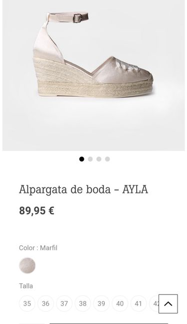 Zapatos de novia talla 42 1