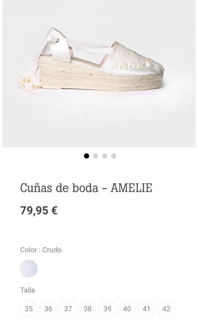 Zapatos de novia talla 42 3