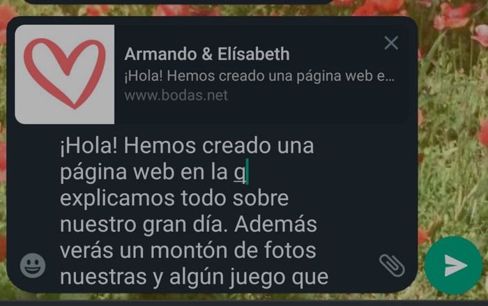 Enlace bodas.net por whatsapp 1