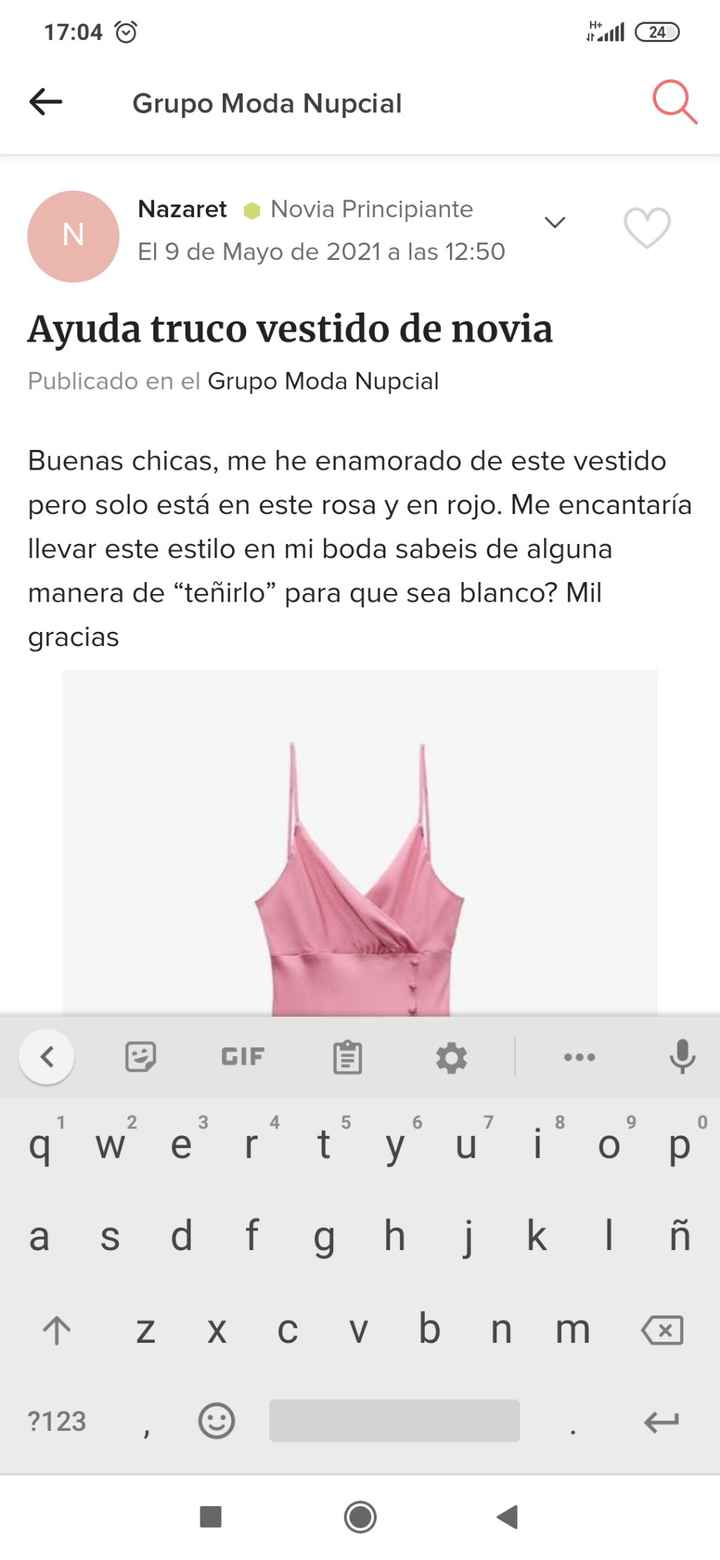 Ayuda con una chica que buscaba este vestido en blanco!! - 1