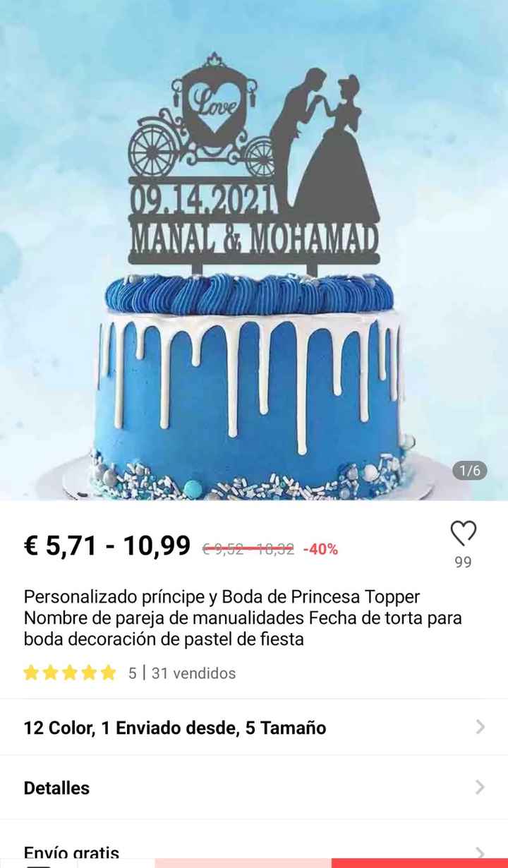 figuras tarta de novios disney - 1
