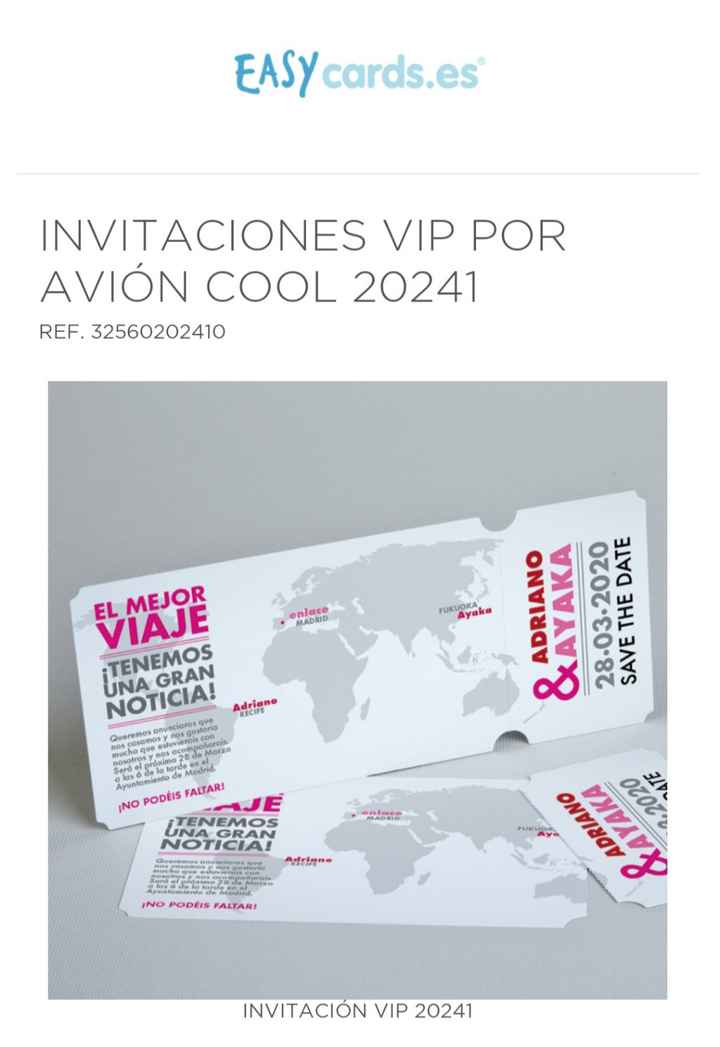 Invitaciones boda viajera - 1