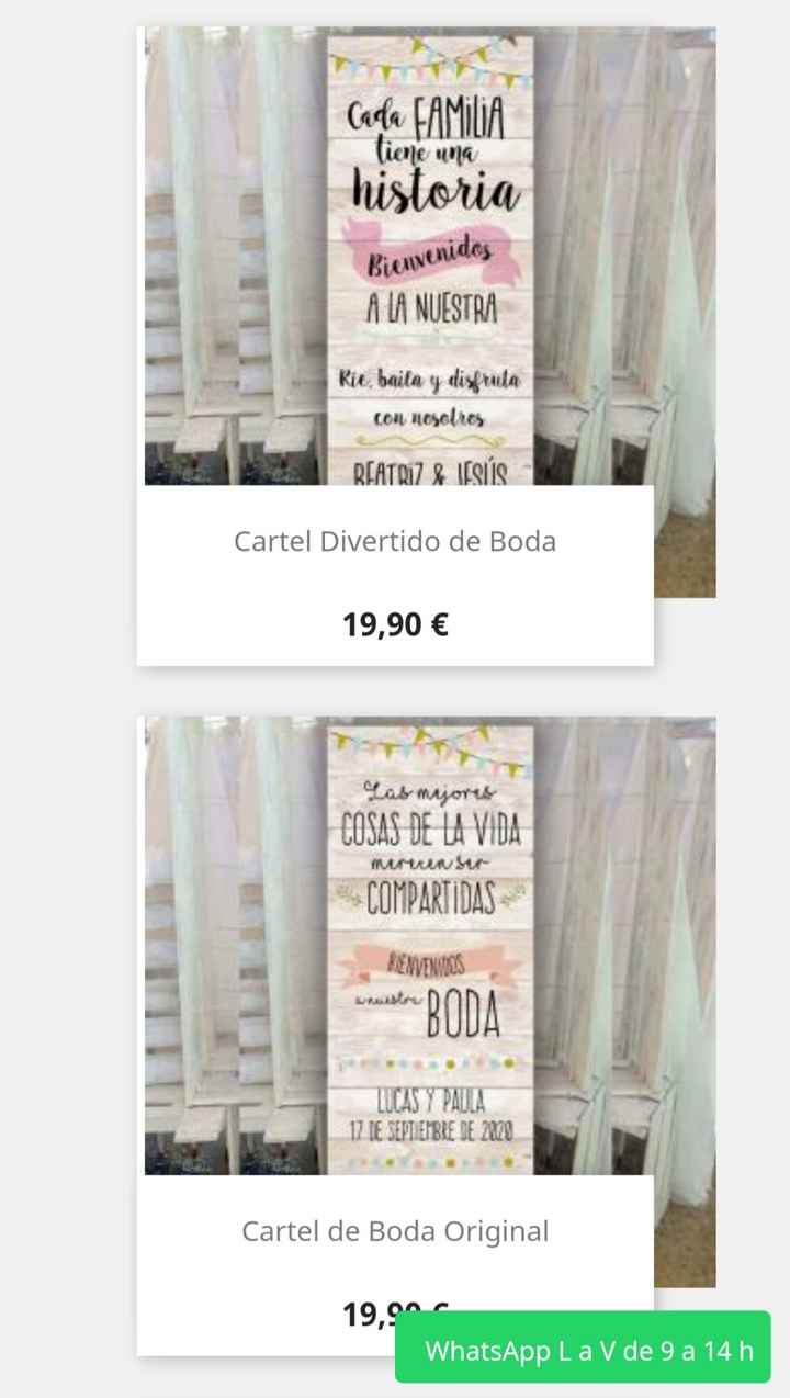 Cartel de bienvenida - 6